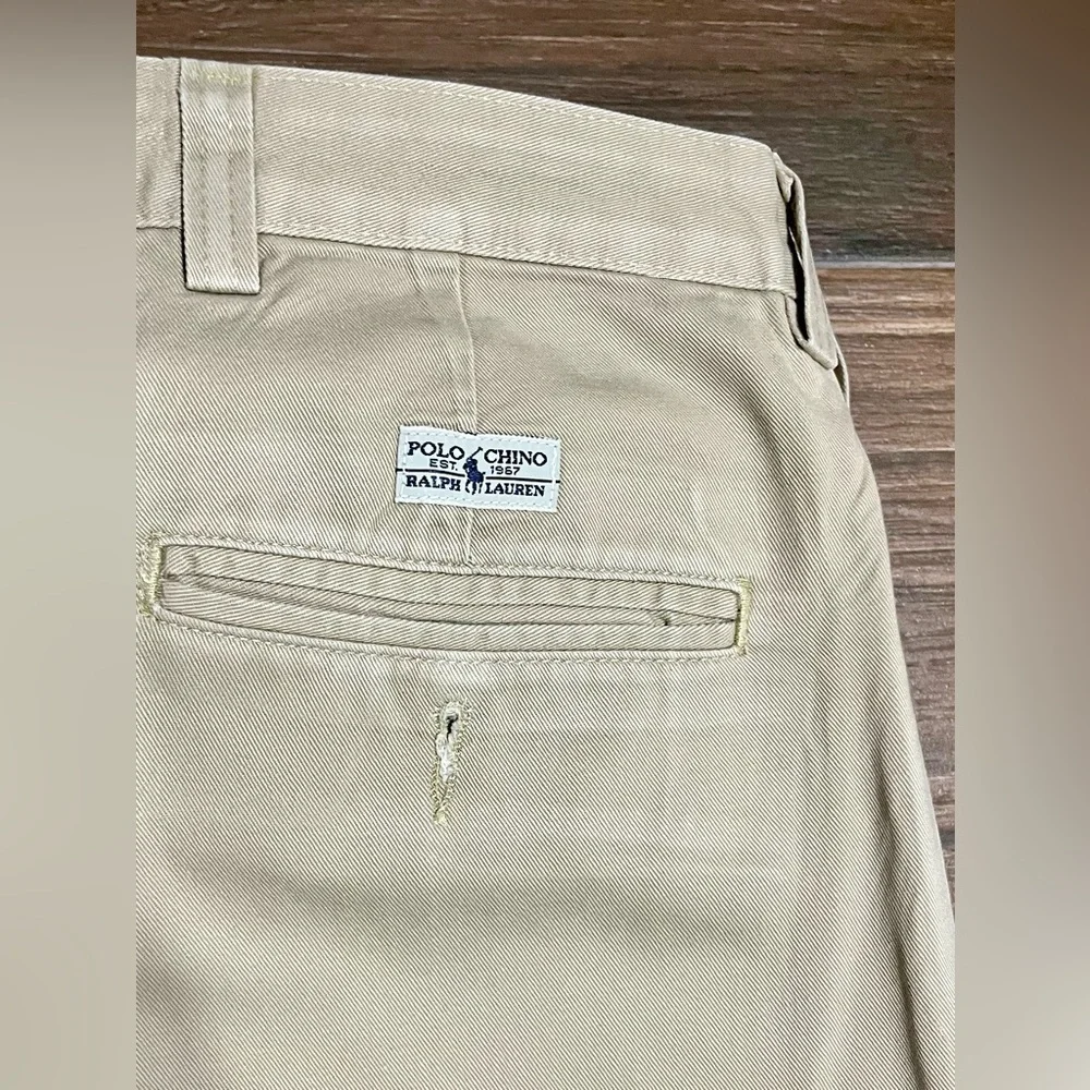 Polo‎ Ralph Lauren Beige Khaki Straight-Leg Chino Pants Size 40x32